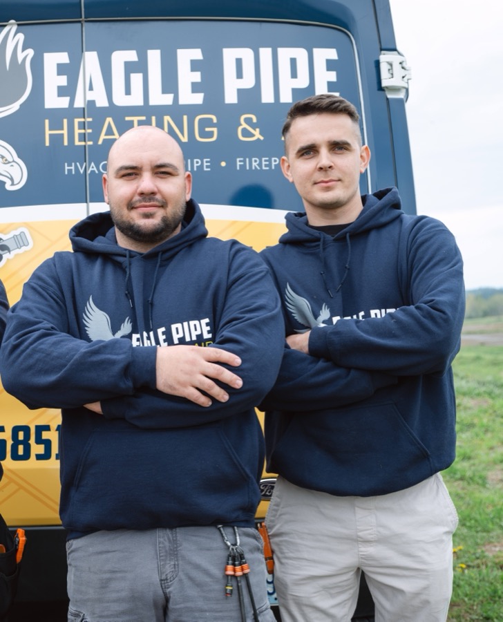 Roman & Viktor, Install Team at Eagle Pipe Heating & Air