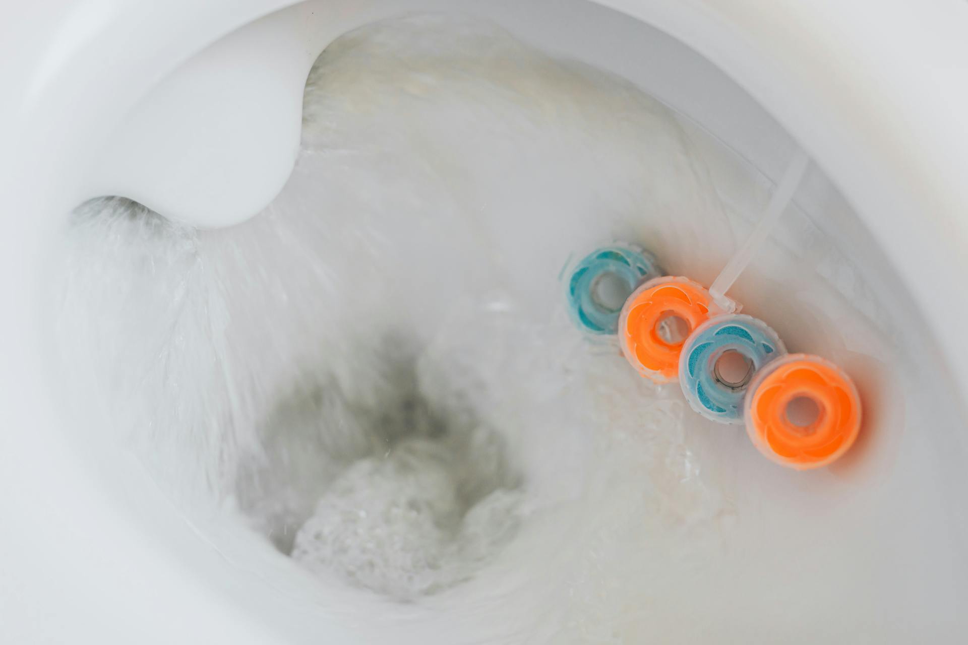 toilet flushing